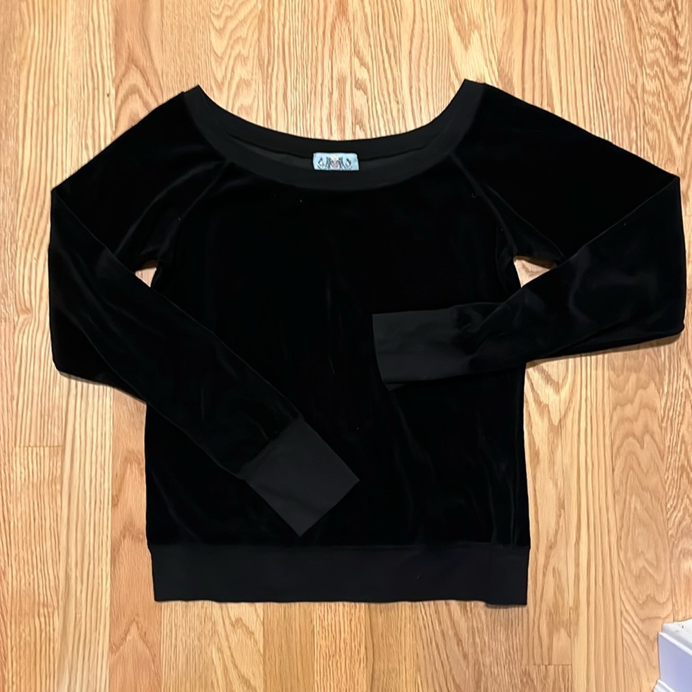 Vintage Juicy Couture velour scoop neck